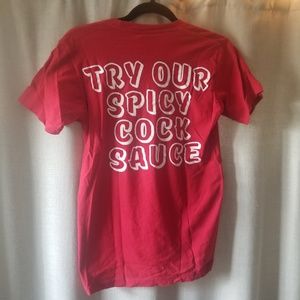 Red Blink 182 Sriracha Style Tshirt S 